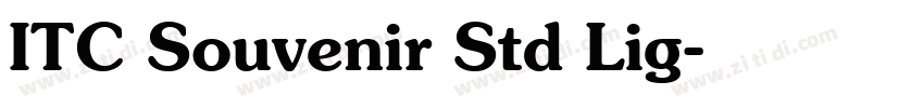 ITC Souvenir Std Lig字体转换